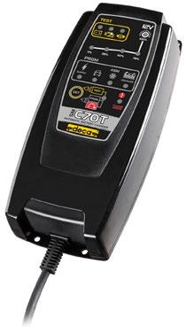to all charging programs (Reconditioning: 1,5 Amp 16,0 Volt) DC Power supply (7 Amp 13,6 Volt) Starting the charge of batteries having to low charge / Back-up BATTERY, STARTER AND ALTERNATOR TESTER
