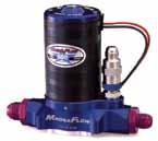 Flows up to 950 Horsepower Methanol Compatible -10 AN Inlet & Outlet Fittings -8 AN Bypass Fitting QuickStar 300 Fuel Pump WIMP4601 QuickStar 300 Fuel Pump with Filter WIMP4650 PROSTAR 500 FUEL PUMPS