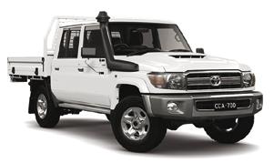 TOYOTA TOYOTA No accessories or light weight bar 50mm ZC7248 $165.00 PR Single Cab Bullbar and winch 50mm ZC7901 $165.00 PR Moderate loads (up to 300kg) 50mm ZL7805 $400.