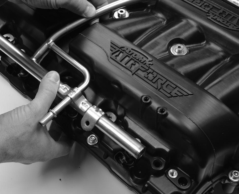 Make sure they are in place and have no cracks, tears or abrasions. It is recommended to put a light coating of O-ring assembly lube on each one to aid in seating and sealing in the new intake.