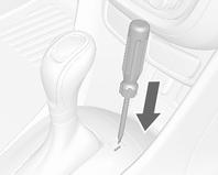 Remove the cap on the console with a thin object such as a screwdriver. 4. Insert a screwdriver into the opening as far as it will go. 5.