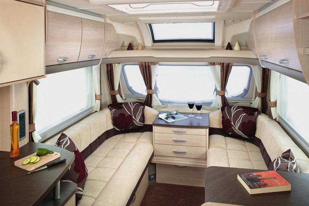 Optional 'Impala' fabric scheme From inside, the new panoramic front sunroof gives is a great view out, an extra sense of space and light and there are stylish lockers either side.