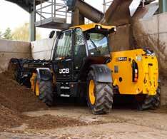 1 A JCB AGRI Loadall is extremely maneuverable; the compact wheelbase and large steering lock angles save you valuable time on the farm, especially where space is limited.