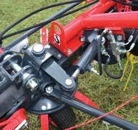 hydraulically from the tractor cab for