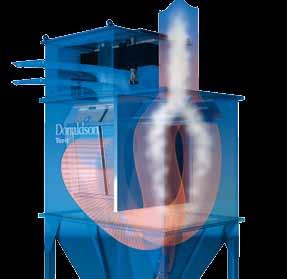 Filter Pack Filter Pack Pulsed dust is shot directly into the hopper Inside the PowerCore VH 1 Dirty air enters through the pre-separator,