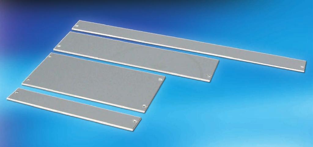 2: Ecokit 11 2.5.4 Flat Front Panels For sub racks and enclosures, solid luminium 2.