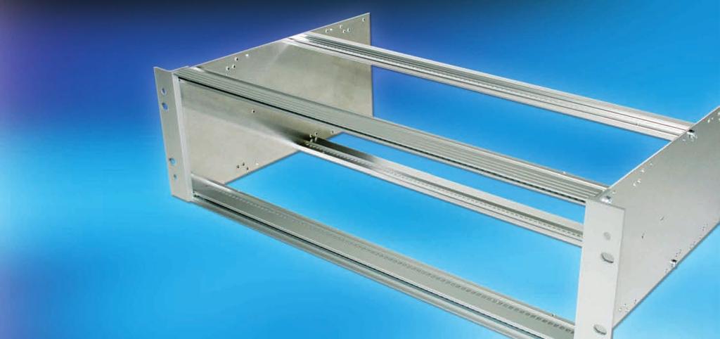2: Ecokit 11 2.2 Ecokit 11 Sub Rack Configuration 2.2.1 Width Choose the width of your sub rack Set with or without centre extrusion 2 front extrusions, aluminium, clear anodised 4 tapped strips M2.