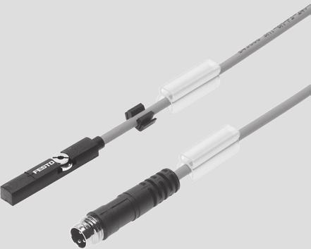 Proximity Sensors SMT/SME Overview Versions for T-slot and C-slot Switch output contactless or via reed contacts Secured with screw or clamped, insertable in the slot from above or lengthwise