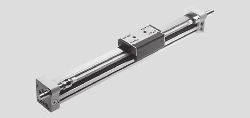 Linear Actuators DGC-KF, with Recirculating Ball Bearing Guide Metric Series Technical Data Technical Data Materials Guide rail, slide: High-alloy steel End caps, cylinder barrel: Anodized aluminum
