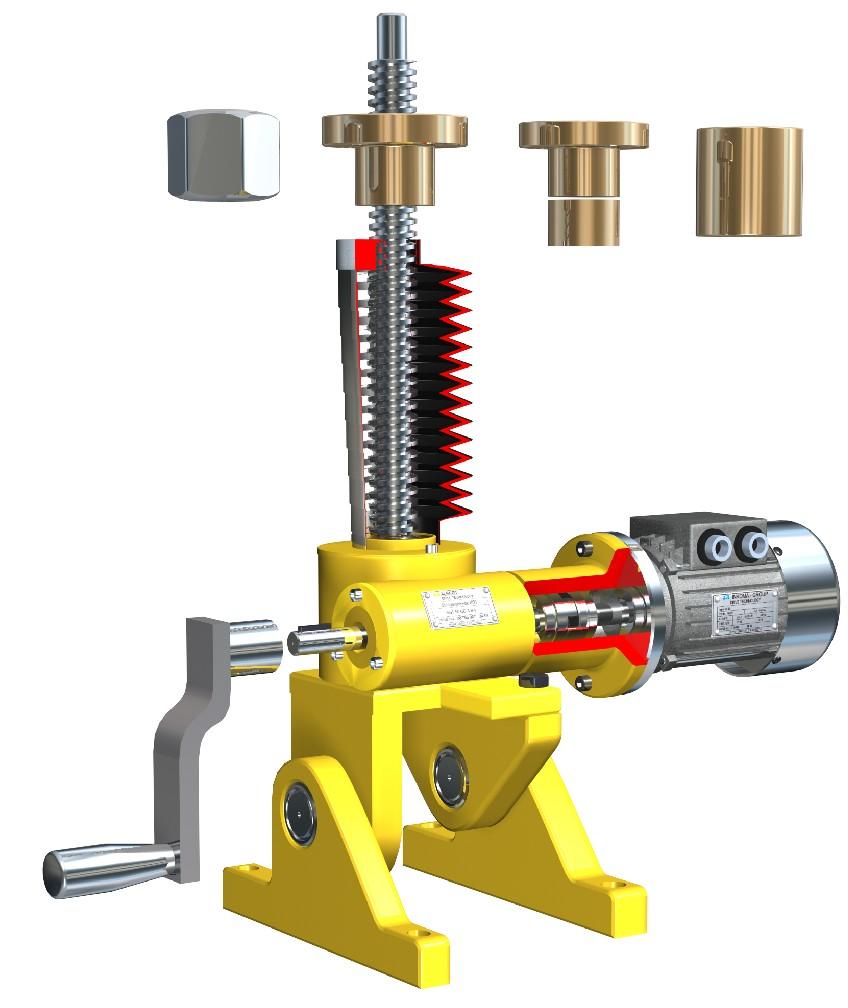 Product description Accessories for Albert SGT screw jacks Both trapezoidal and ball screw version The comprehensive range of Albert accessories for screw jacks provides the designer with the means