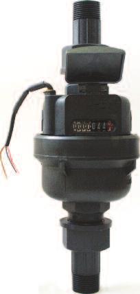 WATER METER Vertical Positive Displacement How It Works The vertical positive displacement, oscillating piston, water meter doesn t require power and utilizes a reed switch to provide a pulsing dry