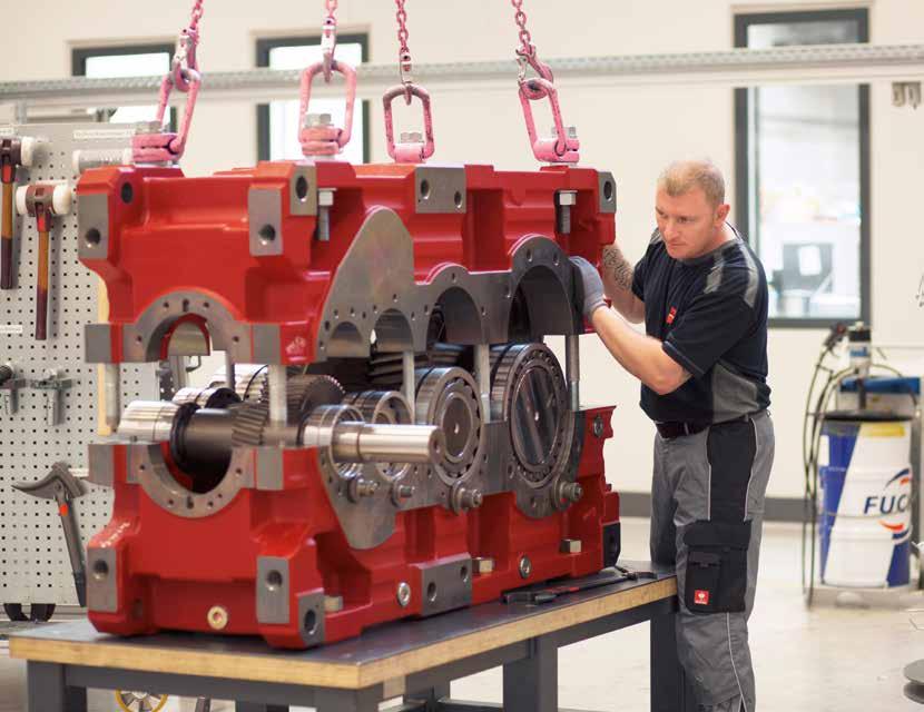 18 Drive technology for cranes Services SEW-EURODRIVE s service for industrial gear units offers individual solutions ranging from startup, inspection and maintenance, repairs to retrofitting.