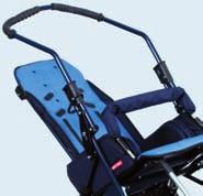 Robust, spring-suspensioned undercarriage with ergonomically shaped handle and 300 mm (200/300 mm) wheels along with 3 seat-sizes in PLUS version (MINI, Standard, MAXI) and 1 seat-size in CLASSIC