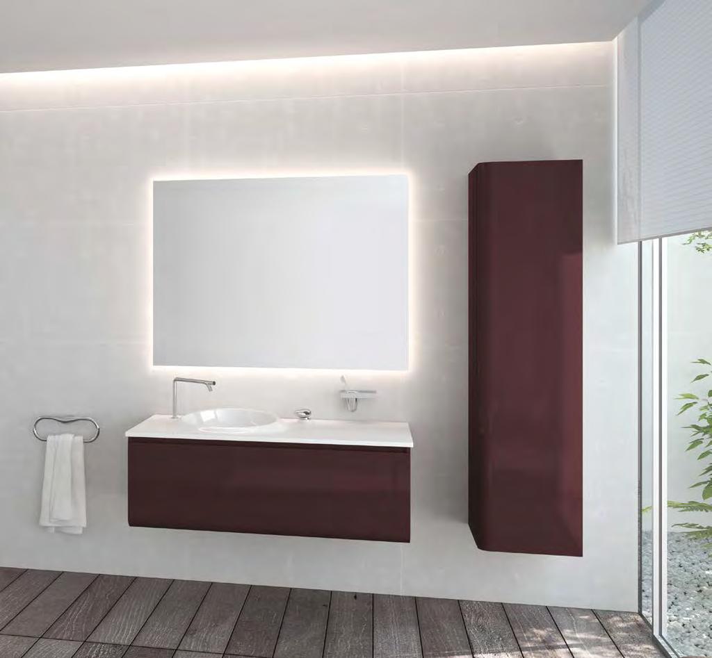 ISTANBUL ISTANBUL ILLUMINATED MIRRORS AVAILABLE IN TWO SIZES BASIN UNITS AVAILABLE IN THREE COLOURS ISTANBUL ISTANBUL 60069 Washbasin unit with drawer,