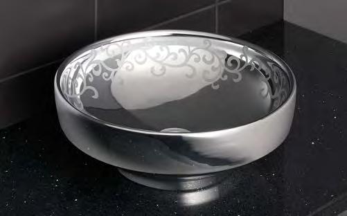 bowl with pattern, 40cm, gold 837 4334 Circular
