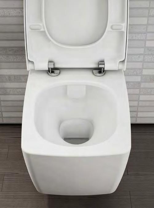 M-LINE M-LINE M-LINE 5663 Washbasin, wall-hung and countertop, 80cm 217 6397 Ceramic waste cover 51 7672 Wall-hung WC pan,