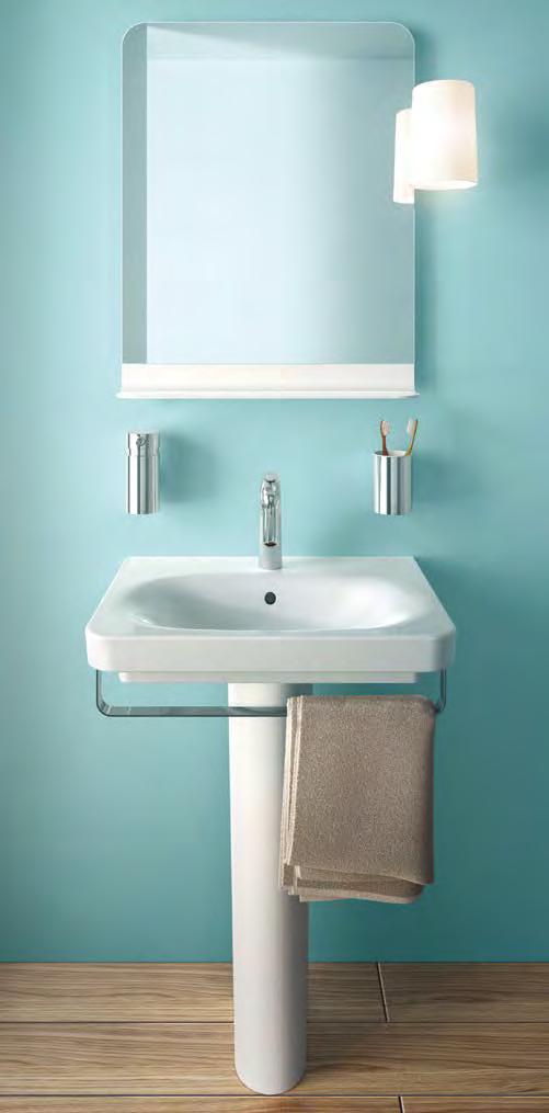 5691 Half pedestal 120 340-1560 Towel bar 98 A44613 Toothbrush holder 61 A44615 Liquid soap dispenser 82 A HANDY ADDITION TO THE FAMILY