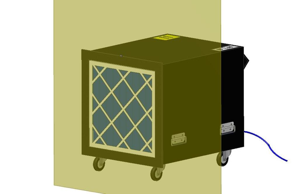 Example depicted in figure 2.1 2.3 applies to fixing and sealing a Negative Pressure Unit to a polythene enclosure.