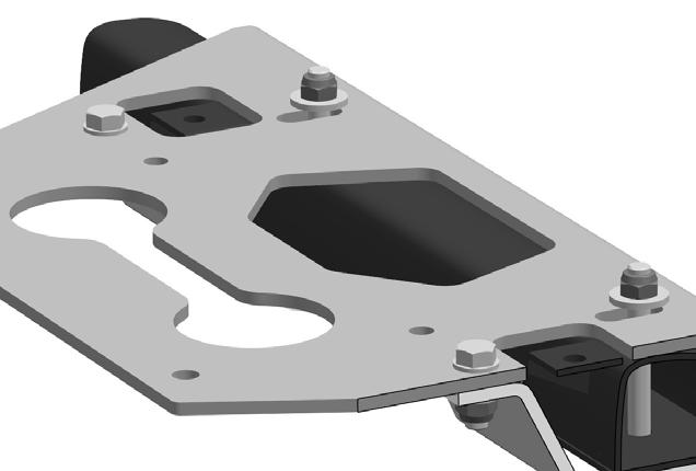 . Install the Front Brackets 6mm Socket 6mm Spanner Whilst aligning the Lower Bracket slots with the Rear Brackets, fit the Front Brackets to the assembly.