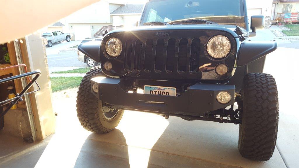 Engo 10,000lb. 12 Volt Electric Winch Install Note: This installation was completed on a 2016 JK with Rough Country Modular Winch Plate Bumper.
