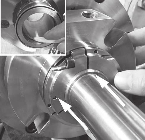 Reassemble the pump and make necessary shaft alignments and impeller adjustments.