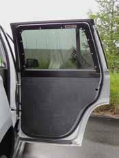 Pro-gard s Window Armor is designed to withstand the force of a prisoner trying to kick their way out of the vehicle while our Rear Door Panels eliminate access to window and door latches from inside