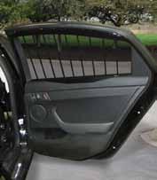 side windows from being knocked out Does not inhibit ventilation to rear seat Will not interfere with side curtain airbag deployment Easy to install Shown in a Chevrolet Tahoe Shown in a Chevrolet