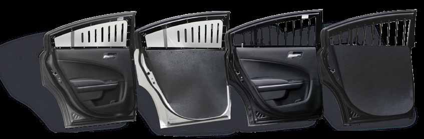 panels or optional ABS Rear Door Panels Durable, Polycarbonate Panels - ¼ thick polycarbonate panel reinforced, steel frame prohibits panel from bending and flexing - camouflaged styling, offers a