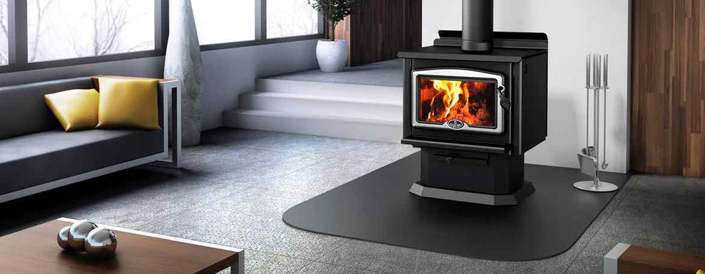 1000 Osburn 1000 pictured with brushed nickel Emissions Overall efficiency plated door overlay and pedestal. 1.5 g/kg 66% BEYOND FLEXIBILITY The Osburn 1000 is the perfect way to effectively heat small areas.