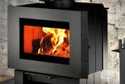 This stove, which features an exceptional view of the fire, comes with an easy-to-operate door latch system that compliments the clean lines of the appliance.
