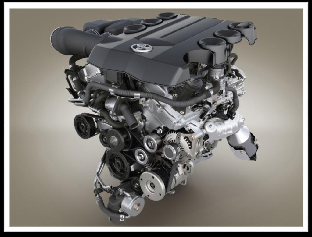 The Toyota GR Series Engine The Toyota GR V6 engines are made mostly of aluminum with dual overhead camshaft (DOHC) cylinder heads, also made of aluminum.