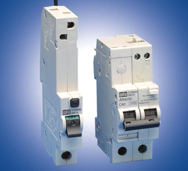 Loadlimiter XS RCBOs and RCCBs RCBOs Conforms to EN 61009 Double module: Type AC Single module: Type A Single module unit 10kA rated breaking capacity Double module unit 10kA rated breaking capacity