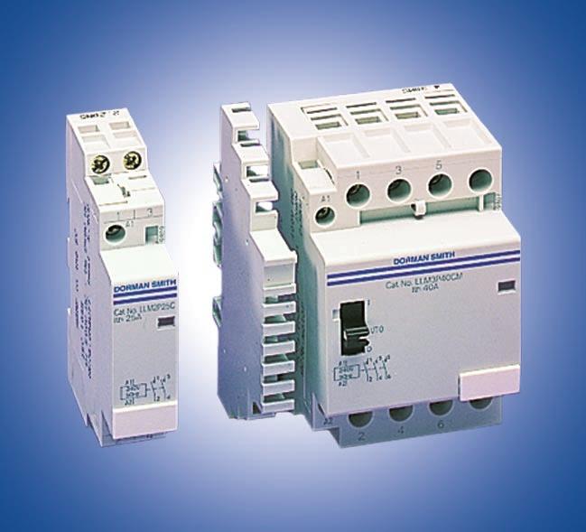 Loadlimiter XS Control/Command Devices Contactors DIN Rail Mounted Conforms to EN 61095 240V control voltage Contactors Current No of Width Without Manual With Manual Rating (AC7a) Poles (mm)