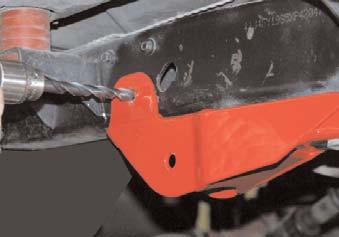 2003 and newer models will use holes 2 and 4. See page #10 for instructions on 3rd mounting bolt and skid plate modifications.