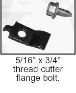 (See Photo #9) Once Drilled, install the 1/2 x 4 fine thread bolt, washers and nuts. Torque to 70 Ft. Lbs. 12. The new lower control arms (22.