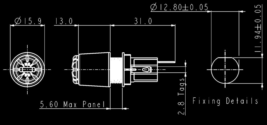 3 x 32mm 5 x 20mm 5 x 20mm Fuse Carrier: Screw cap/screwdriver/hand release Screw