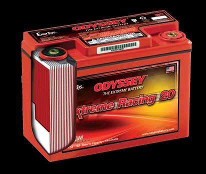 The ODYSSEY Extreme Racing battery can handle it.