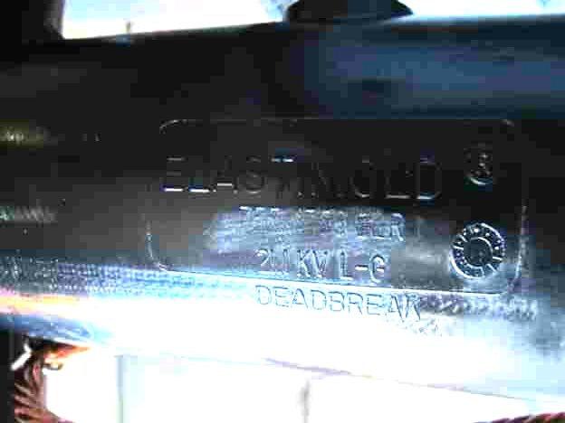 Markings on the tested arrester.