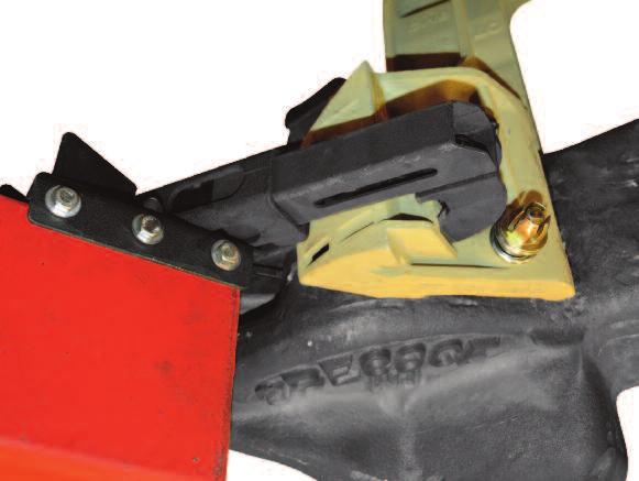 The EOT mounts directly to the Coupler Mounted Bracket for a secure