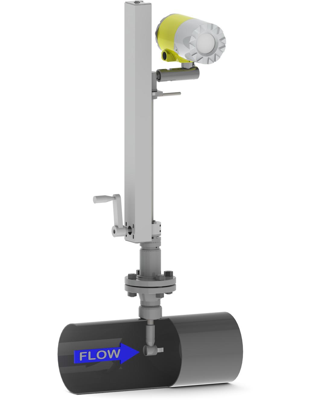 AVI Model Flow Meter Insertion Meter Measurement Principle The insertion vortex utilizes the same operating principle of the in-line meter.