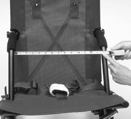 FITTING GUIDE Seat Back Height Seat back height Seat back height varies according to chair type and seat width.