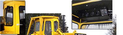 KOMATSU CAB FEATURES: Available to fit most models.