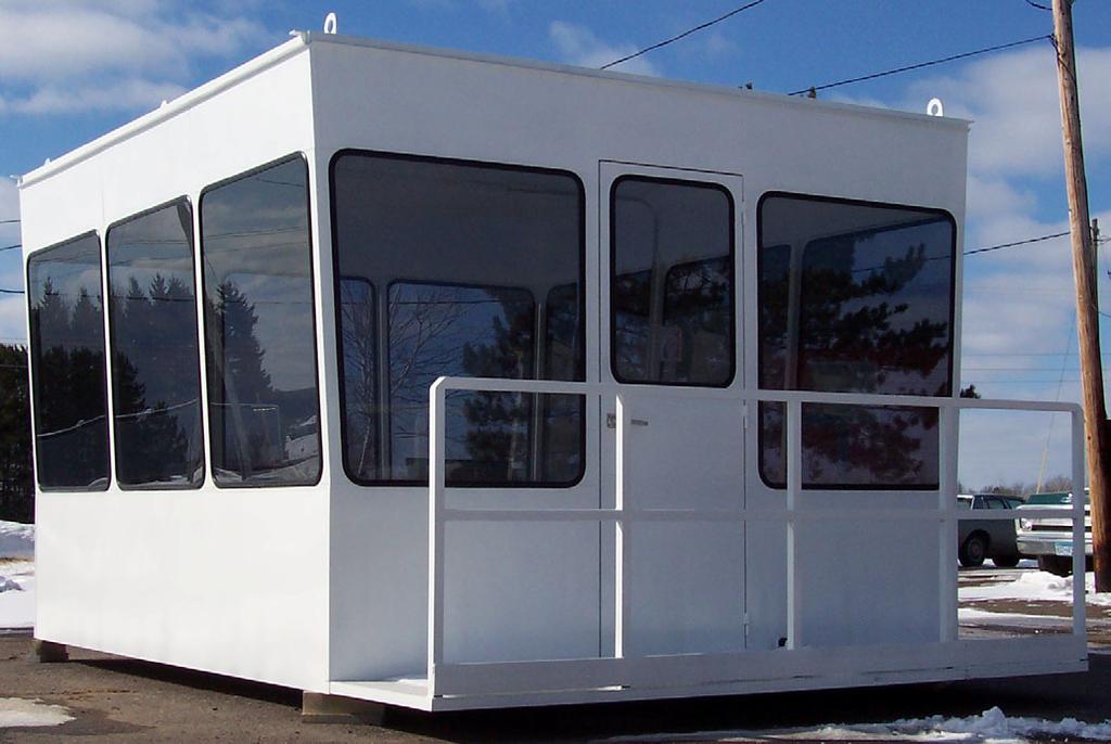 OFFICE CAB FEATURES: All steel, fully welded construction. Several sizes and styles available.