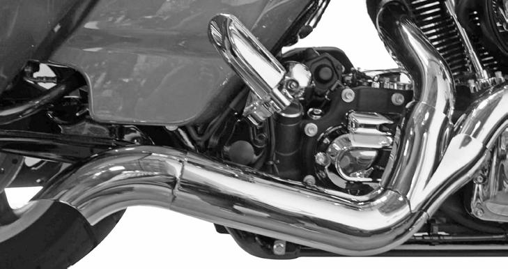 Make sure the tip is not positioned in a manner that may cause harm or damage to the riders or interfere with the operation or proper function of the motorcycle.