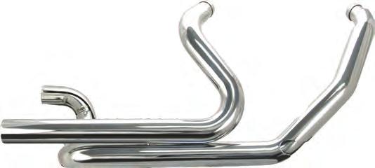 POWER TUNE DUAL HEADERS FITMENT Replacement for the El Dorado 50-state compliant Exhaust System for 2017-'18 Touring Models 1995-2016 Non-catalyst equipped Harley-Davidson touring models Adds up to 8