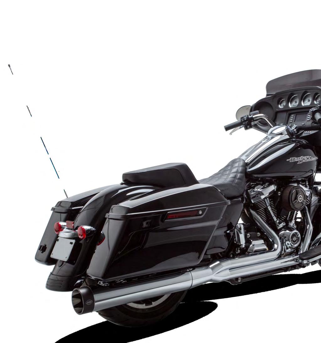SIDEWINDER 2:1 EXHAUST SYSTEM FOR M8 TOURING MODELS 50-STATE COMPLIANT Chrome 550-0758A Black 550-0759A $899.95 $929.
