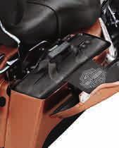 0" H x 6.5" D. C. SADDLEBAG COOLER Turn your saddlebag into a refrigerator. The insulating liner keeps cold in, and the convenient zipper closure makes packing a snap.