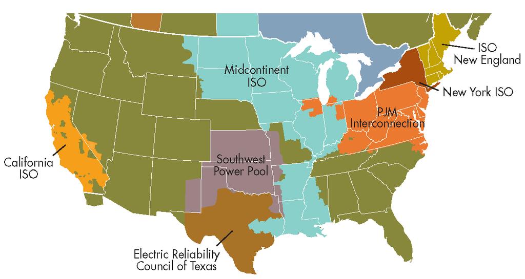 EV Opportunities The Federal Energy Regulatory Commission regulates the nation s Independent System Operators and Regional Transmission Operators.