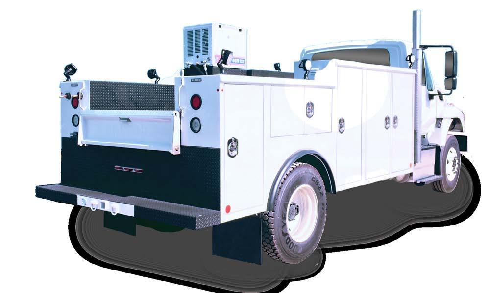 HEAVY-DUTY SERVICE BODIES Service bodies built for Class 6 & 7 chassis MM200HD Roadside Curbside Rear 50" 50 " 14 " 28.5" 28.