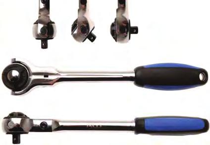 Ball Head Ratchets - 180 adjustable drive head can be adjusted for